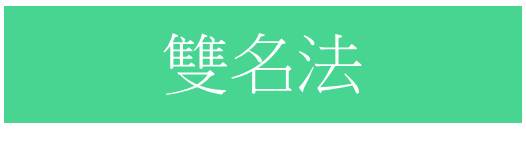 雙名法